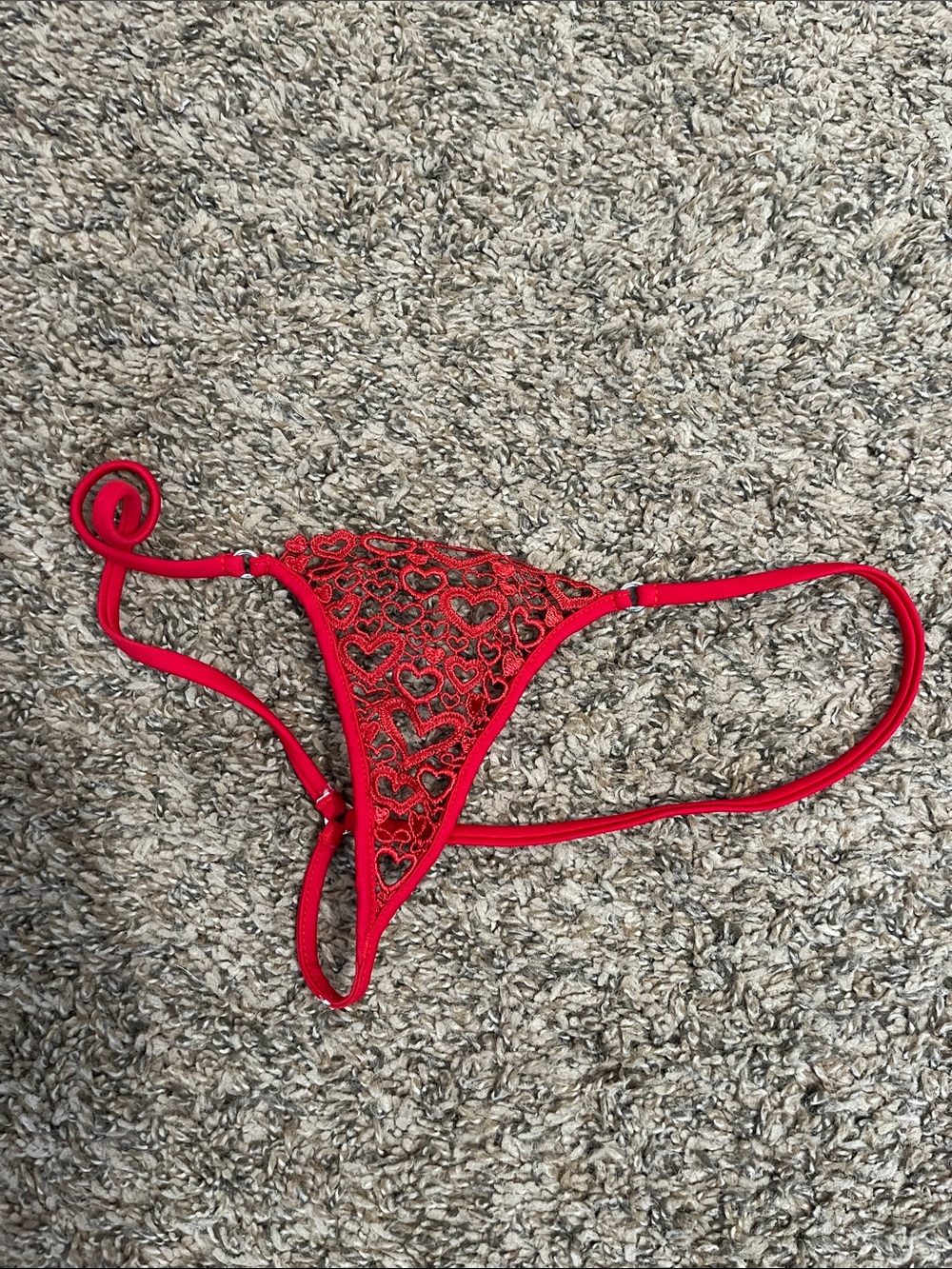 Red Heart Lace Women's Bikini Bottom - Unbranded